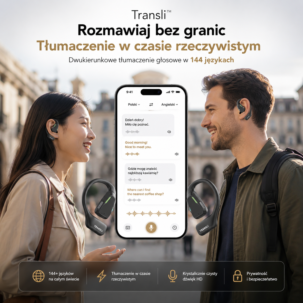 Transli™ - Inteligentne Słuchawki AI